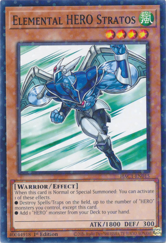 Elemental HERO Stratos (Duel Terminal) [HAC1-EN015] Common