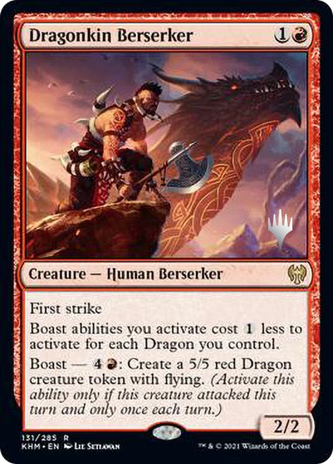 Dragonkin Berserker (Promo Pack) [Kaldheim Promos]