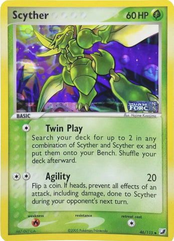Scyther (46/115) (Stamped) [EX: Unseen Forces]