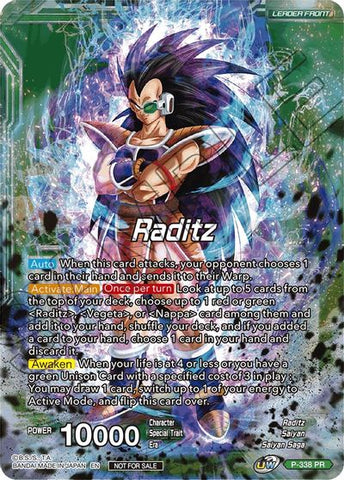 Raditz // Raditz, Brotherly Revival (P-338) [Saiyan Showdown Prerelease Promos]