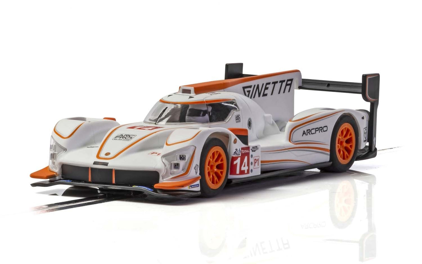Scalextric Ginetta G60-LT-P1 No 14 - White/Orange