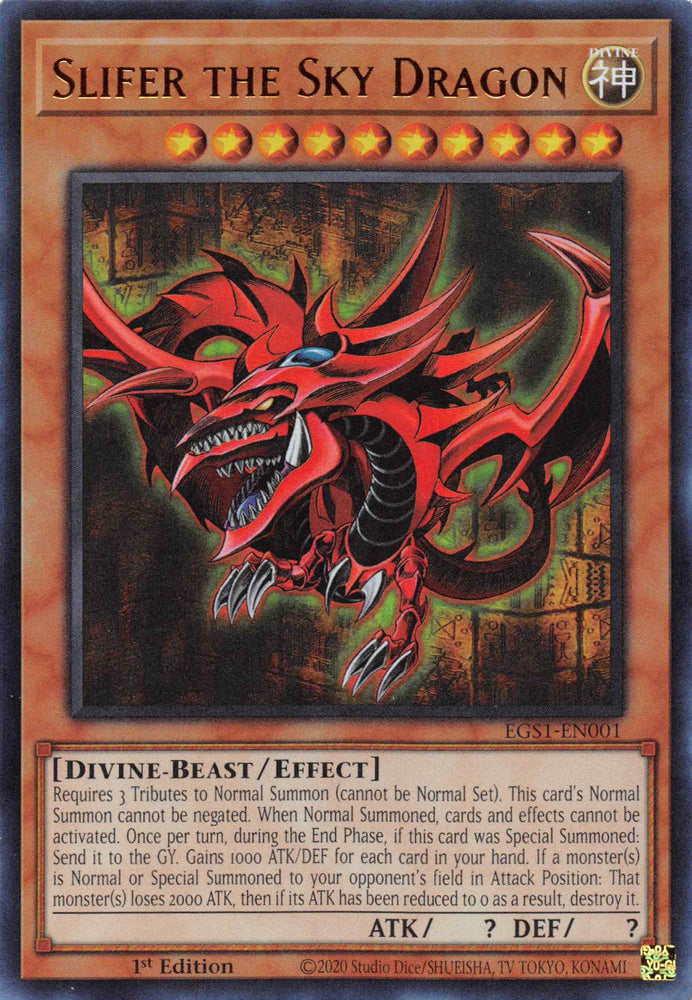 Slifer the Sky Dragon [EGS1-EN001] Ultra Rare