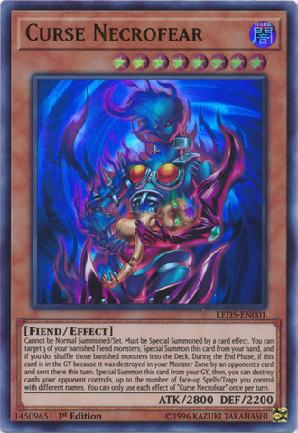 Curse Necrofear [LED5-EN001] Ultra Rare