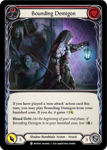 Bounding Demigon (Red) [MON168] (Monarch)  1st Edition Normal