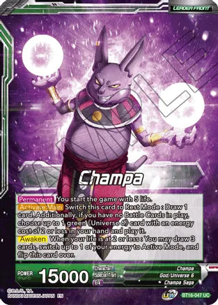 Champa // Champa, Victory at All Costs (BT16-047) [Realm of the Gods]