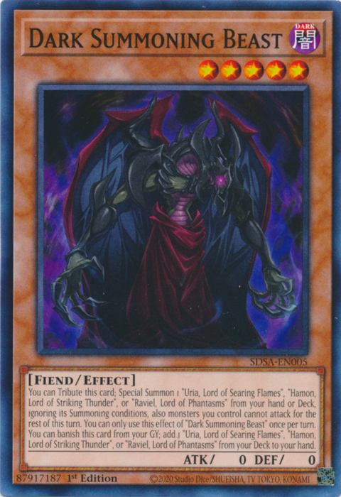 Dark Summoning Beast [SDSA-EN005] Common