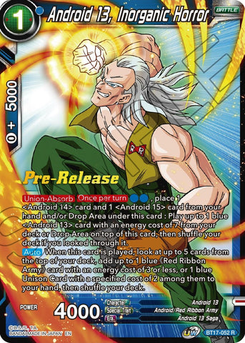 Android 13, Inorganic Horror (BT17-052) [Ultimate Squad Prerelease Promos]