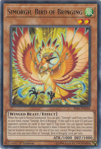 Simorgh, Bird of Bringing [RIRA-EN018] Rare