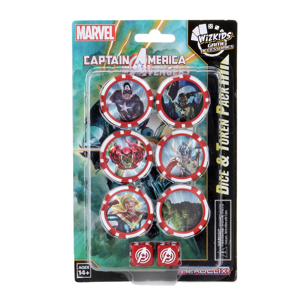 Marvel HeroClix Captain America and the Avengers Dice & Token Pack