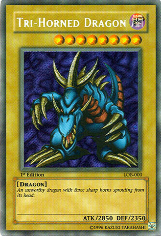 Tri-Horned Dragon [LOB-000] Secret Rare