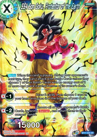 SS4 Son Goku, Protector of the Earth (BT11-034) [Vermilion Bloodline]