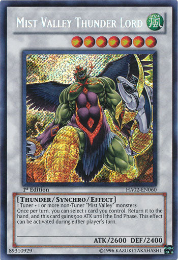 Mist Valley Thunder Lord [HA02-EN060] Secret Rare