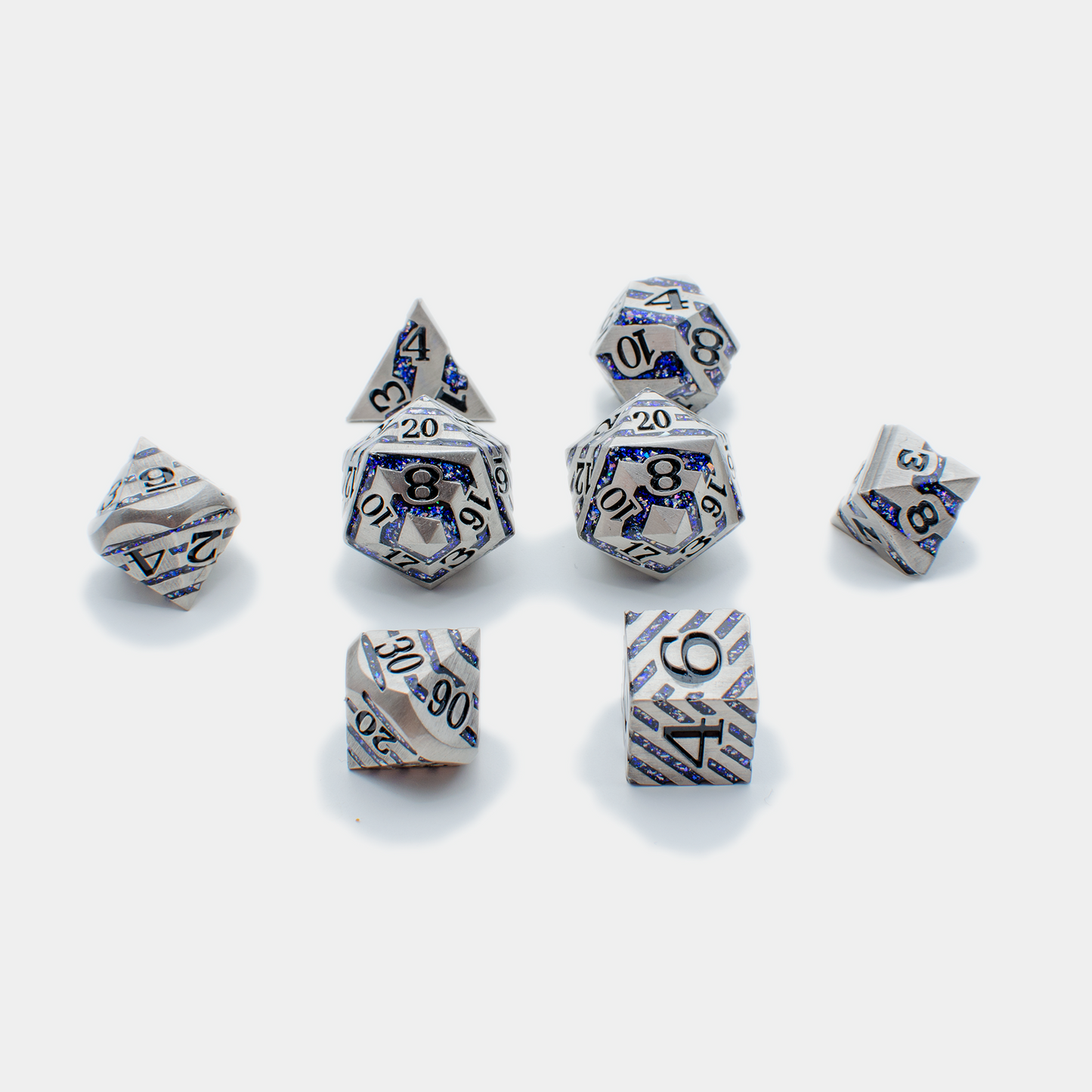 Chaos Silver Dragon DnDice Set