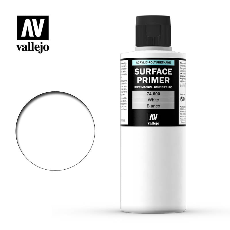 Vallejo Paint - Surface Primer White 200ml