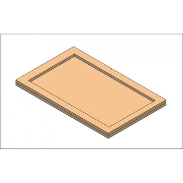 Close Order Tray (25mm) 125mm x 100mm Depth Top Layer: 3mm