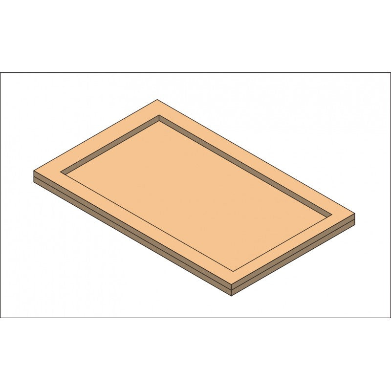 Close Order Tray (20mm) 200mm x 80mm Depth Top Layer: 3mm