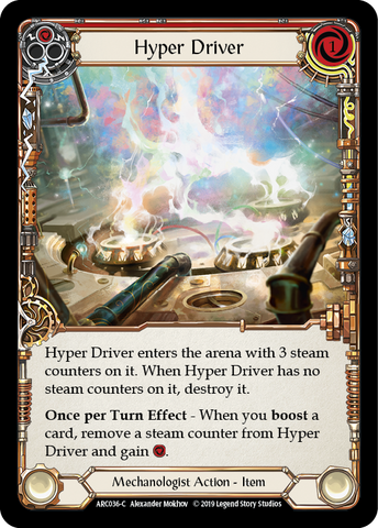 Hyper Driver [ARC036-C] (Arcane Rising)  1st Edition Rainbow Foil