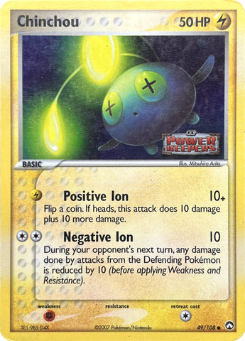 Chinchou (49/108) (Stamped) [EX: Power Keepers]