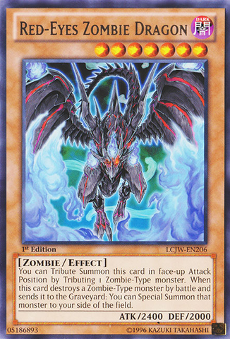 Red-Eyes Zombie Dragon [LCJW-EN206] Rare