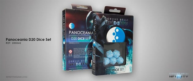 PanOceania D20 Dice Set Corvus Belli Infinity