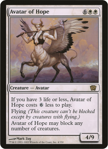 Avatar of Hope (Oversized) [Eighth Edition Box Topper]