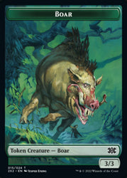 Boar // Eldrazi Scion Double-Sided Token [Double Masters 2022 Tokens]