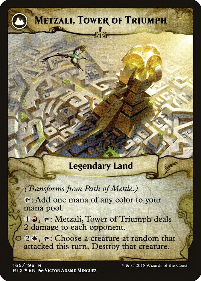 Path of Mettle // Metzali, Tower of Triumph [Rivals of Ixalan Prerelease Promos]