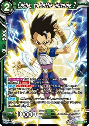 Cabba, to Battle Universe 7 (BT16-060) [Realm of the Gods]