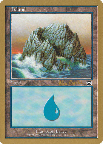 Island (ab337a) (Alex Borteh) [World Championship Decks 2001]
