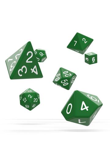Oakie Doakie Dice RPG Set Solid - Green (7)