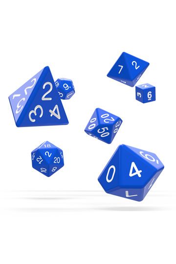 Oakie Doakie Dice RPG Set Solid - Blue (7)