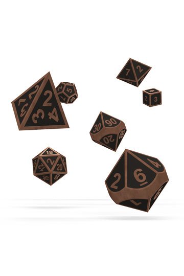Oakie Doakie Dice RPG Set Metal Dice - Steampunk (7)