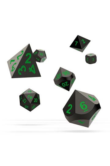 Oakie Doakie Dice RPG Set Metal Dice - Matrix (7)