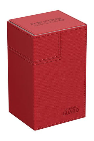 Ultimate Guard Flip'n'Tray Deck Case 80+ Standard Size XenoSkin Red