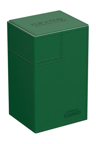 Ultimate Guard Flip'n'Tray Deck Case 80+ Standard Size XenoSkin Green
