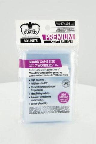 Ultimate Guard Premium Soft Sleeves for Board Game Cards 7 Wonders™ (80)