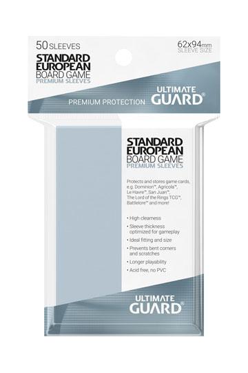 Ultimate Guard Premium Soft Sleeves for Board Game Cards Standard European (50)