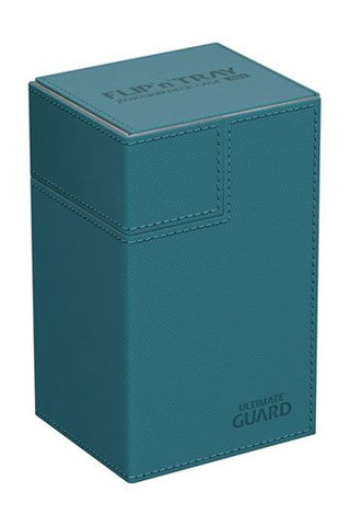 Ultimate Guard Flip'n'Tray Deck Case 80+ Standard Size XenoSkin™ Petrol Blue