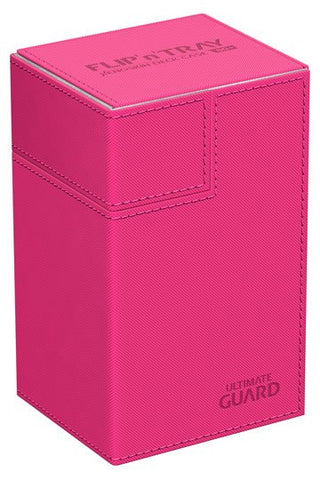 Ultimate Guard Flip'n'Tray Deck Case 80+ Standard Size XenoSkin™ Pink