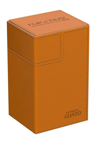 Ultimate Guard Flip'n'Tray Deck Case 80+ Standard Size XenoSkin™ Orange
