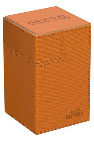 Ultimate Guard Flip'n'Tray Deck Case 100+ Standard Size XenoSkin Orange