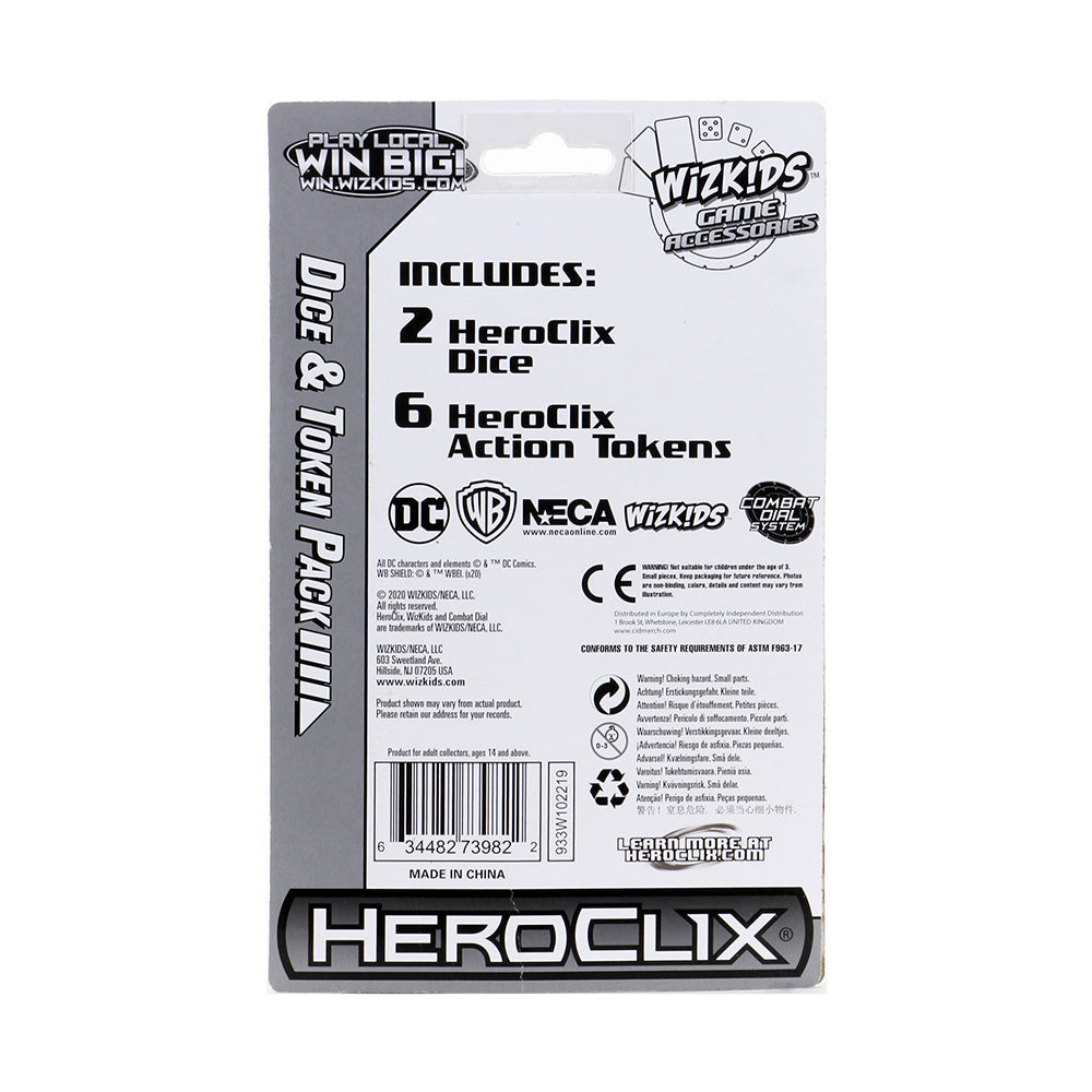 DC HeroClix Justice League Unlimited Dice and Token Pack