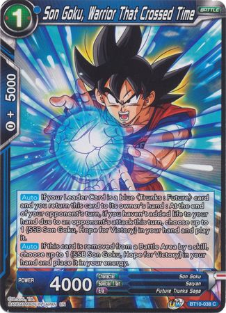 Son Goku, Warrior That Crossed Time (BT10-038) [Revision Pack 2020]