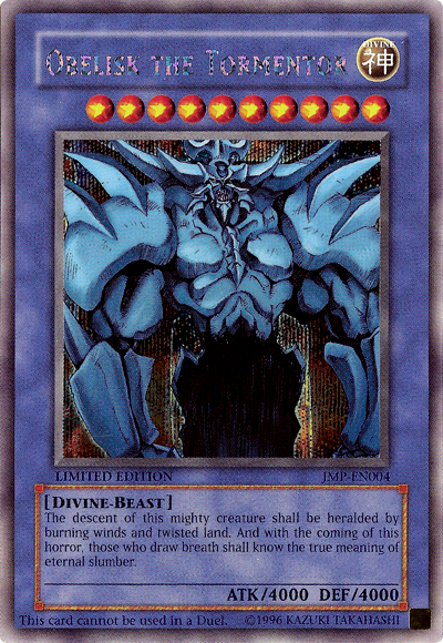 Obelisk the Tormentor [JMP-EN004] Secret Rare