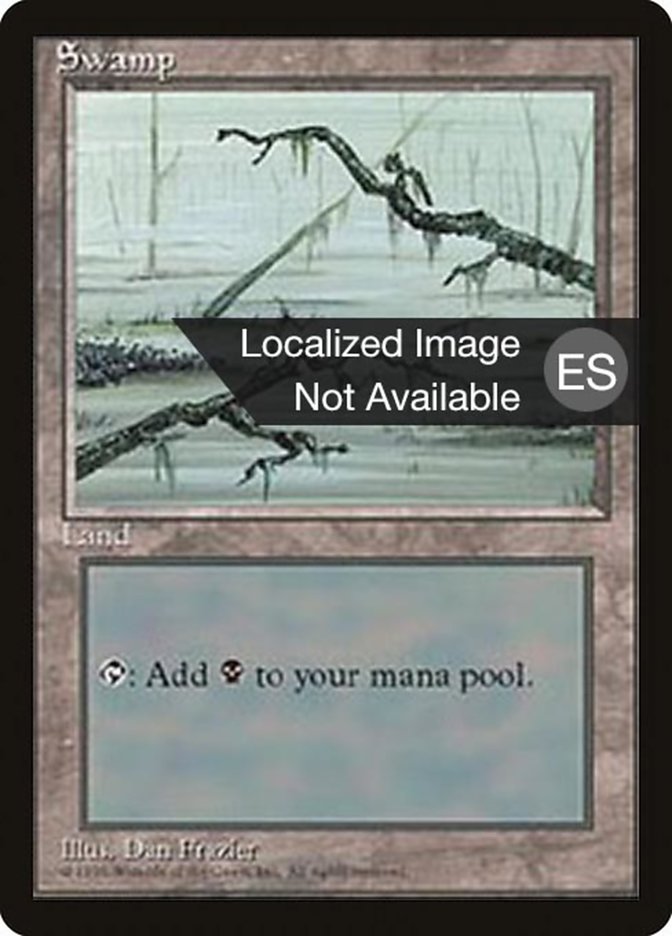 Swamp (C) [Fourth Edition (Foreign Black Border)]