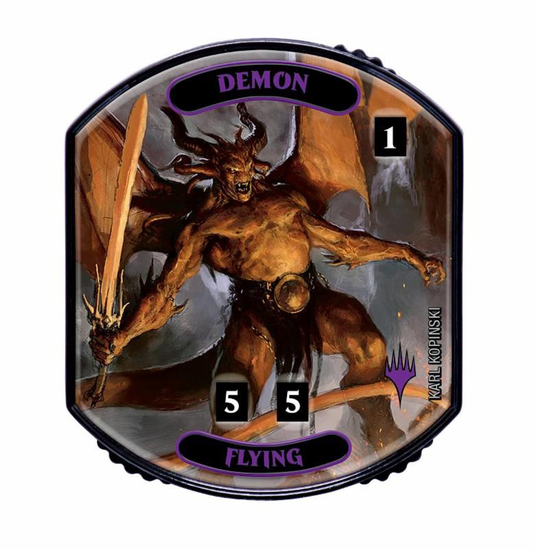 Demon Power Token Demon UltraPro Relic Token Lineage Collection Magic the Gathering – Lvl ...