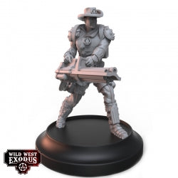 WILD WEST EXODUS DEPUTY WITH LIBERTY GATLING GUN