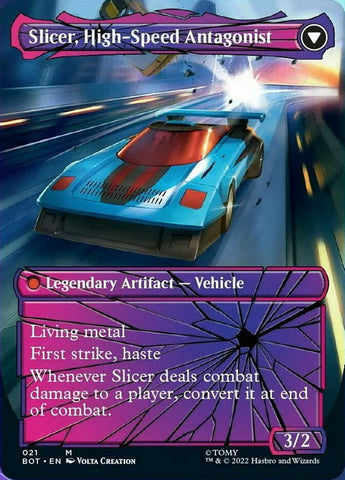 Slicer, Hired Muscle // Slicer, High-Speed Antagonist (Shattered Glass) [Transformers]