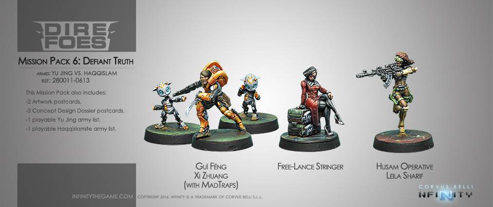 Dire Foes Mission Pack 6. Defiant Truth Infinity Corvus Belli