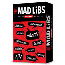 Adult Mad Libs Boardgame